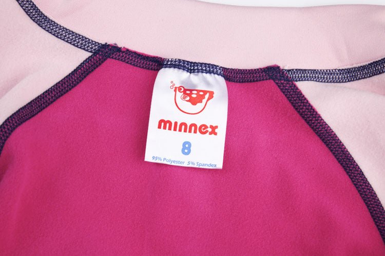 玫紅色長袖抓毛保暖泳衣 <68630719 - Q3> - Minnex Store